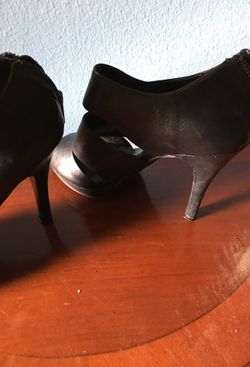 Aldo Black Leather High Heels