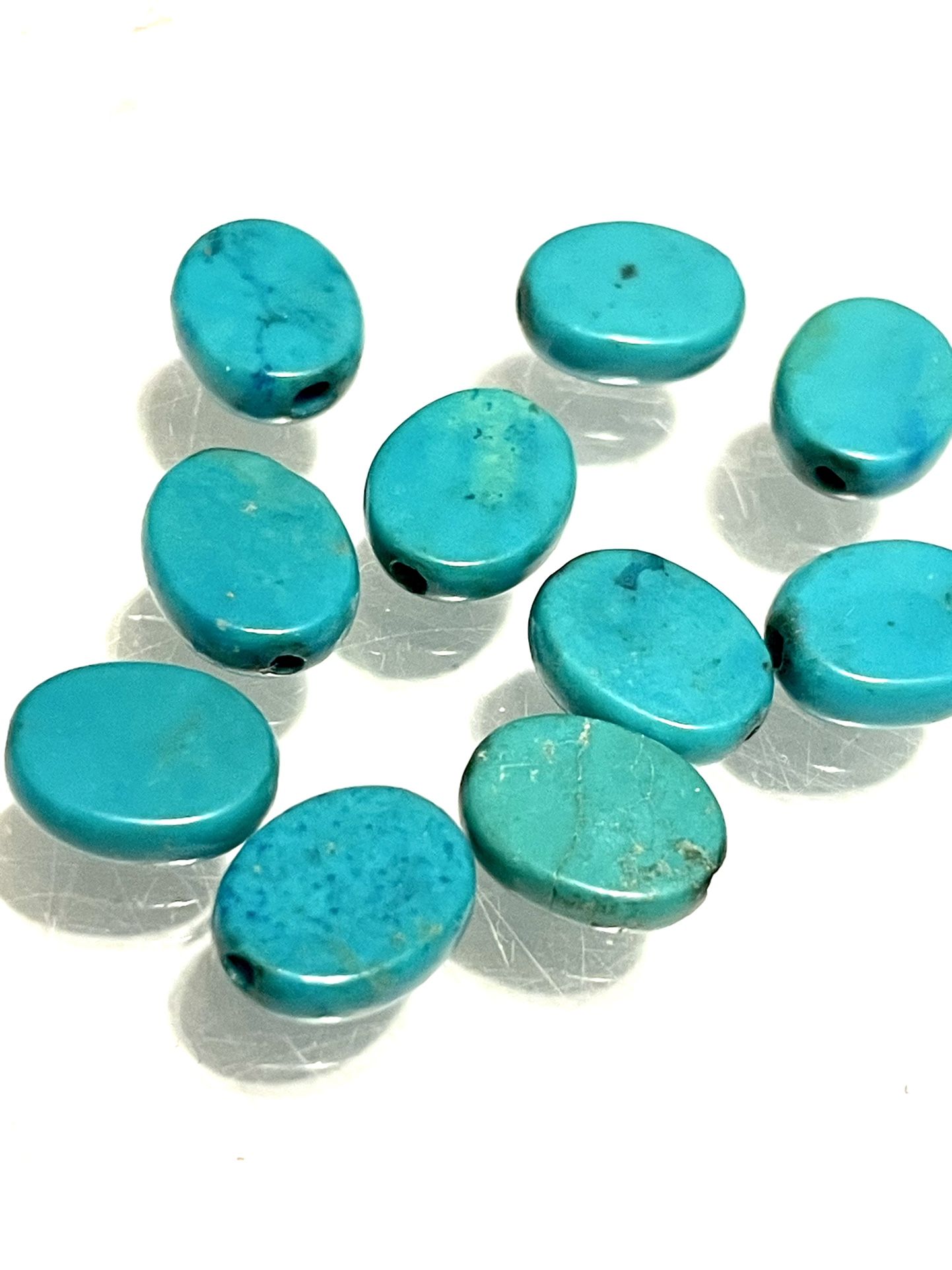 Lot Of 10 Turquoise Beads 