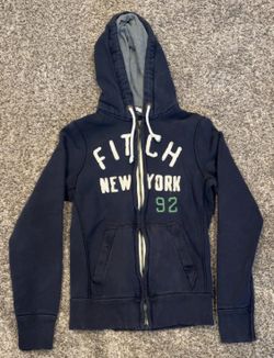 Navy Blue Abercrombie And Fitch Zip Up Medium