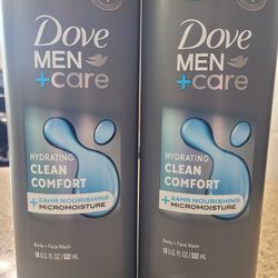 NEW Dove Men Bodywash Clean Comfort 18oz 