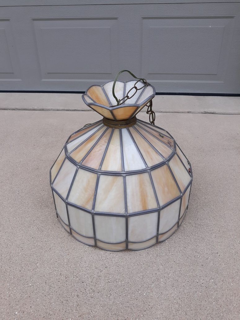 Stained Glass Leaded Hanging Light