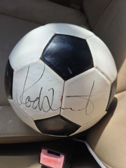 Diadora Squadra rod stewart signed soccer ball