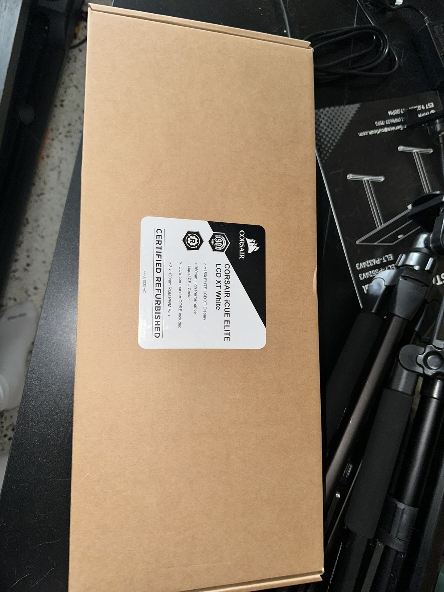 Corsair H150i White LCD Display 
