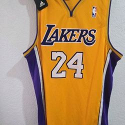 Authentic Adidas Lakers Kobe Bryant #24 Swingman Home Jersey Size2XL VTG Rare🔥 