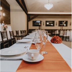 20 Burnt Orange Table Runners 