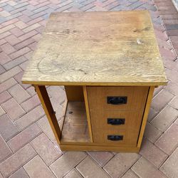Side Table With Drawers 23 Inches Tall 19 Inches Wide 
