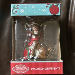 NEW Wondapop Rudolph Polyresin Ornament