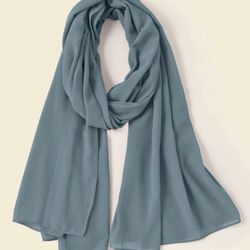 Solid Chiffon Scarf 