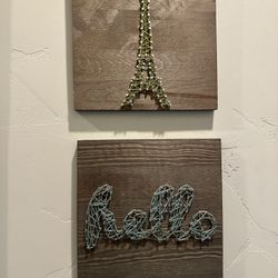 Paris  And Hello Artwork 
