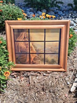 Greg Olsen  "Oh Jerusalem, Jerusalem" Jesus Christ looking over Jerusalem Tile Art Wall Hanging. Measures 15" x 18"...asking $40.00
