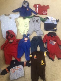 Baby clothes -6 months most carter brand