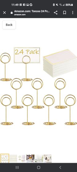 Table Number Cards And Holders 