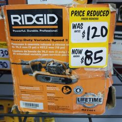 Ridgid 3 Speed Belt Sander 