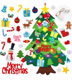 Felt Christmas Tree With Lights