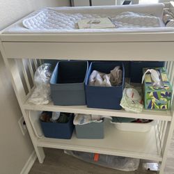 Changing Table White Ikea Gulliver With Pad Baby Furtniture