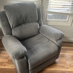 Gray Recliner 