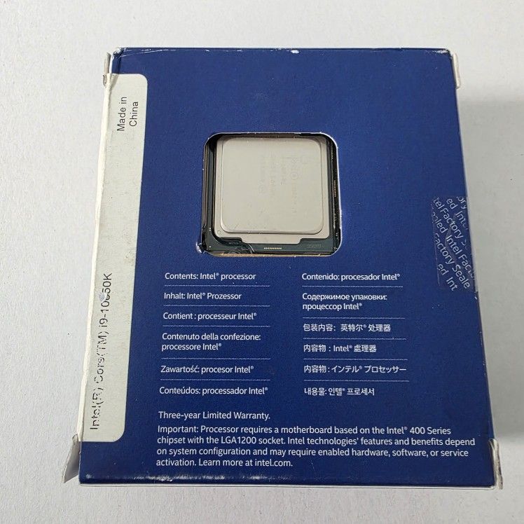 Intel Core i9-10850K CPU 3.60GHz 【公式通販】
