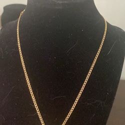 10k Solid Gold Necklace With Pendant 