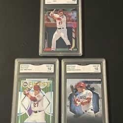 Topps Finest Angels Mike Trout Graded 10 Baseball Cards 