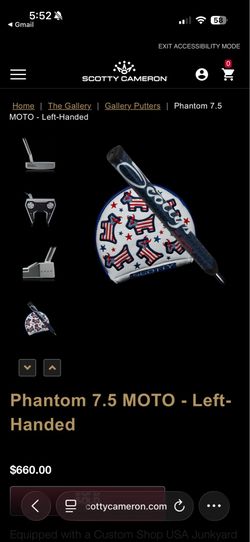 Scotty Cameron Phantom 7.5 Moto (LEFT Handed)
