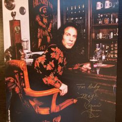 Autographed Ronnie James Dio 8x10 Promo Picture Hand Signed.