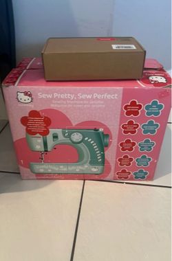 Sew Pretty Sew Perfect Sewing Machine By Janome - Hello Kitty - Pedal Teal