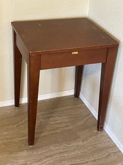 Vintage Brodart Solid Wood Side Table / Low Utility Stand
