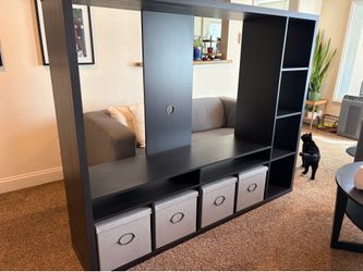 IKEA KALLAX TV Stand  - Black - Great Condition