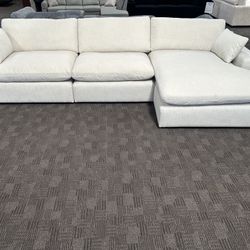 White Cloud Feather Sectional 