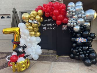 Balloon Backdrop And Garland 