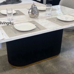 72” Genuine Marble Dining Table Brand New In Box