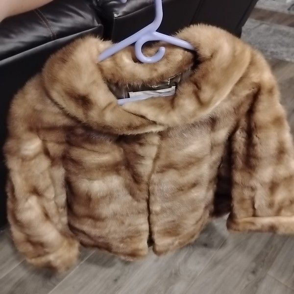 Vintage Woolf Brothers Mink Stole Coat