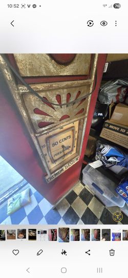 Wooden Gas Pump Storage. Very Heavy