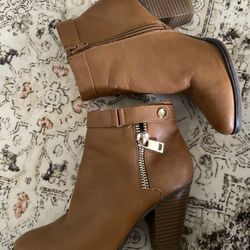 Leather Ankle Booties 