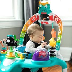 New Baby Einstein 2-in-1 Lights &Sea Activity Gym & Saucer