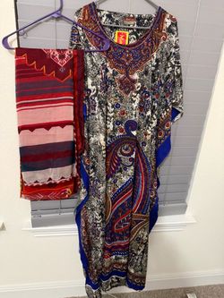 Malaika women Large size long dress 2 pieces.