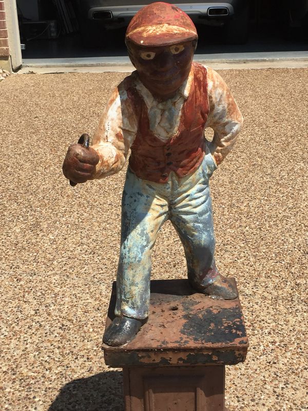 ORIGINAL VINTAGE “JOCKO” LAWN JOCKEY CAST IRON ANTIQUE! for Sale in