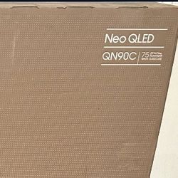SAMSUNG 75-Inch Class QLED 4K QN90C Series Neo Quantum HDR+ Smart TV w/Dolby Atmos, Object Tracking Sound+, Motion Xcelerator, Real Depth Enhancer Pro