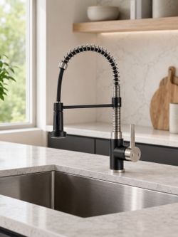 Commercial Style Pull-Down Kitchen Faucet – $39.99