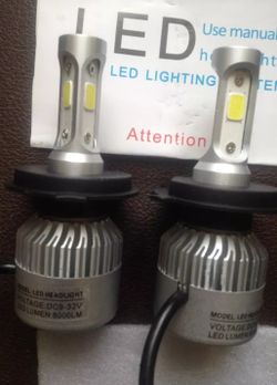 2 pcs LED Car Headlights, Fogs, & Daytime (White 6500k, 8000 Lumens) *6 Months Warranty*