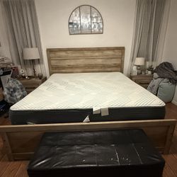 King Size Bed Frame & Mattress 