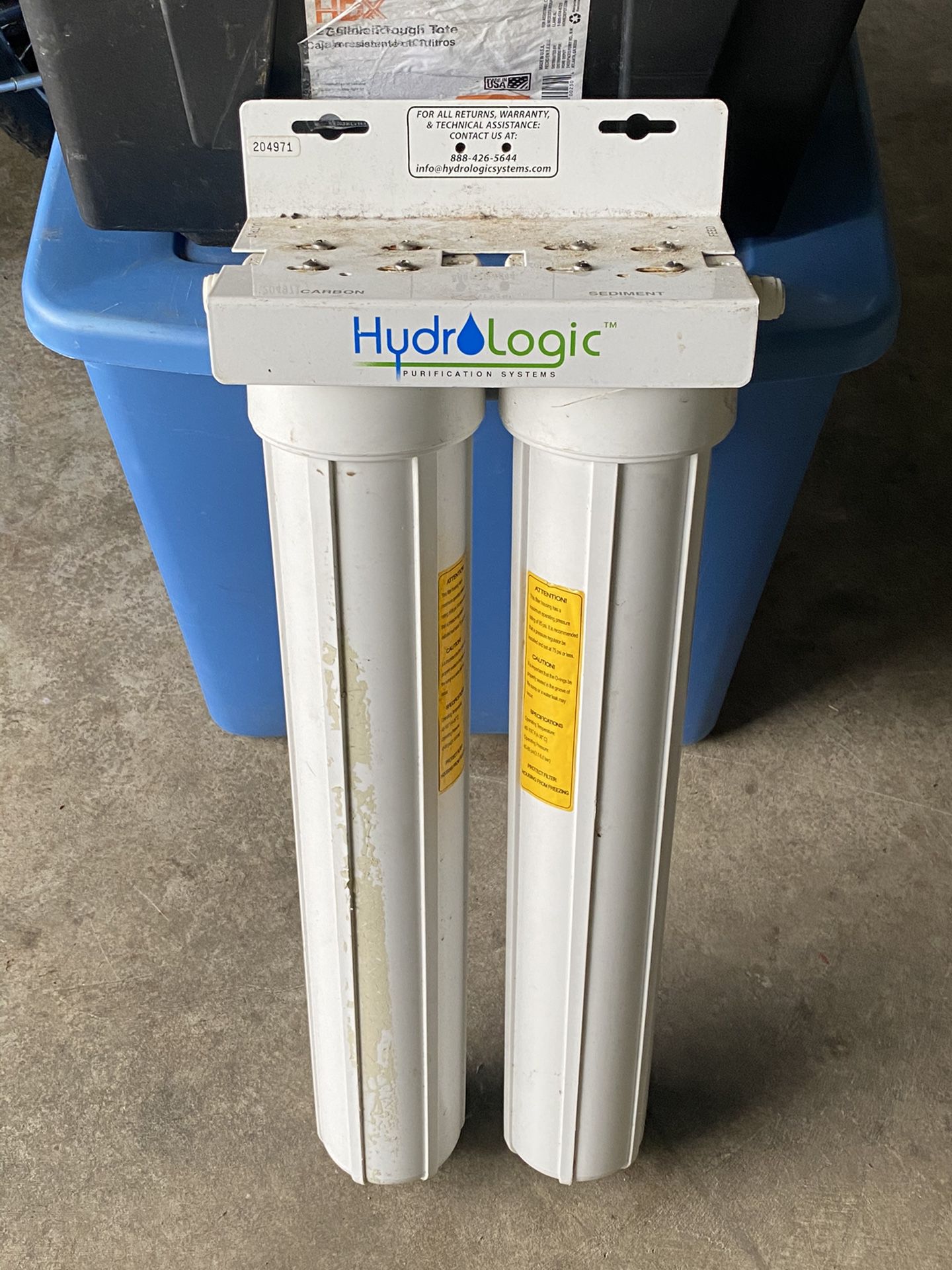 Hydrologic water filters the big boy and regular size.