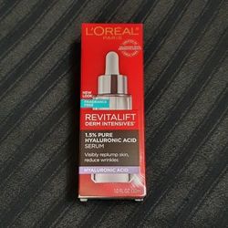 $18 EACH (1 Available) L'oreal Revitalift Fragrance-free Hyaluronic Acid Serum 1oz 