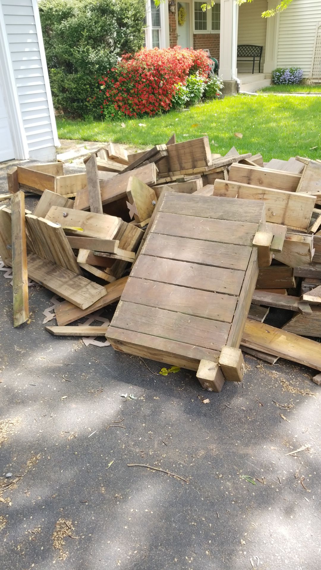 Free Scrap deck wood pressure treated...pics updated