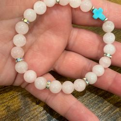 Pink Rose Quartz Bracelet 