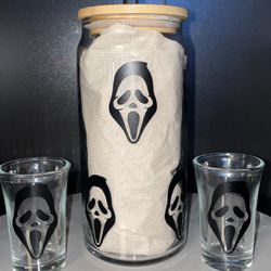 Halloween Glass Cup With Shot Glasses