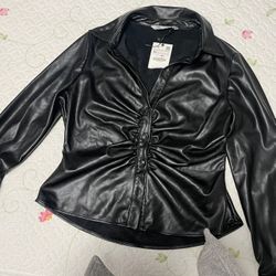 Zara Leather Shirt