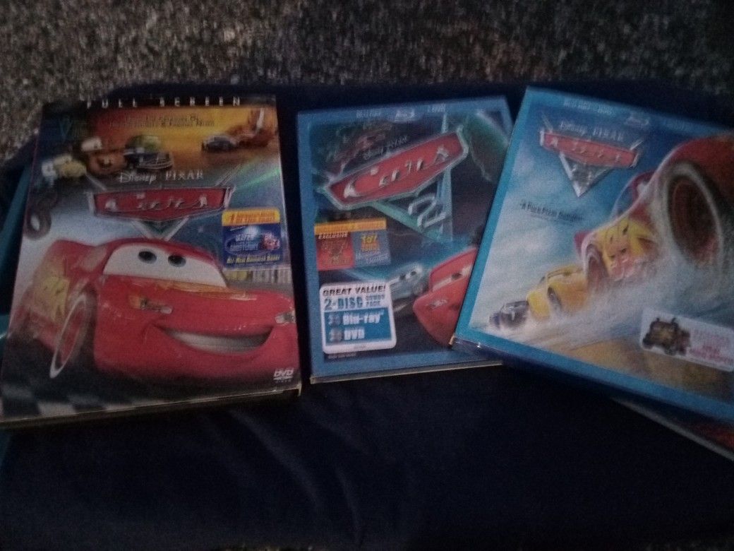 Cars 1 2 3 And Planes Blue Ray Brand New