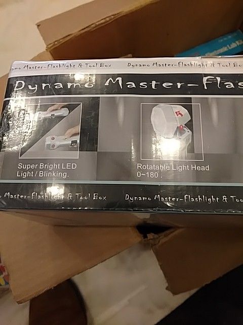 Dynamo Master flashlight in toolbox