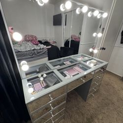 Makeup Vanity W/ Stool 
